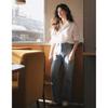 Women's High-End White Shirt: Stylish, Loose-Fit, Age-Reducing Spring/Autumn Top (2026 Collection)
