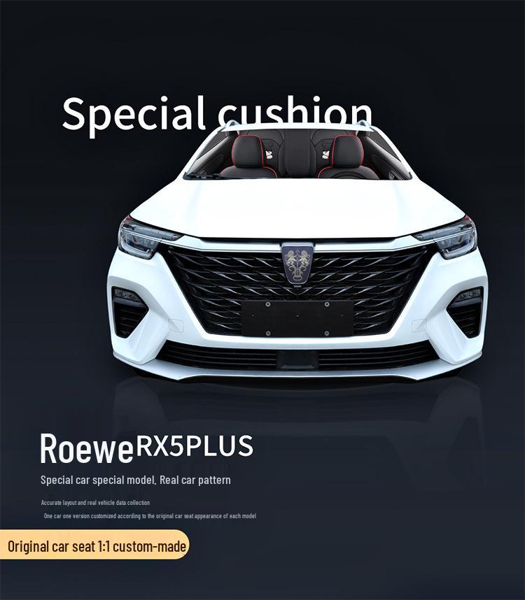 Roewe PLUS All-Season Full Coverage Leather Mesh Fabric Car Seat Cover for Five-Seaters