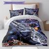 Set cu cuvertură și fețe de pernă cu model Space Opera Decorațiune pentru casă Cadou (1 * husă de pilotă + 2 * fețe de pernă, fără miez)