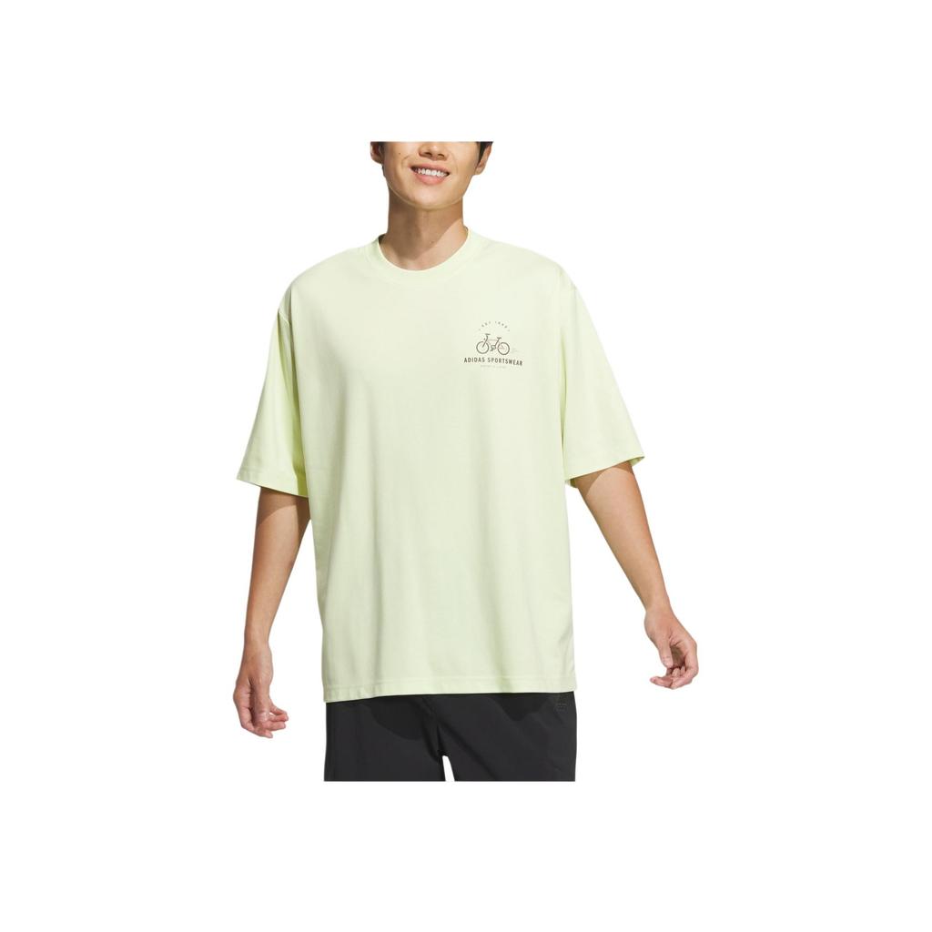 Adidas VB Tee1 Sports Casual Short Sleeve T-Shirt Men Tops Light-Yellow JN9447