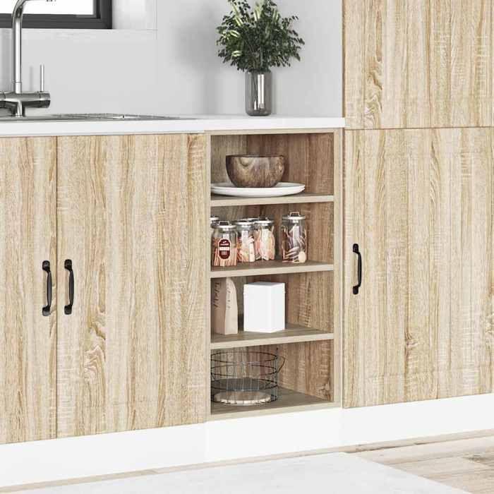 VidaXL Low Cabinet "Riga" Sonoma Oak 40 X 44.5 X 81.5 Cm Engineered Wood 854204