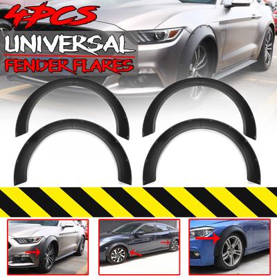 1 Pair Glossy Silver 1/" Diffuser Wide Fender Flares Extension For Honda Acura
