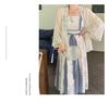 Set di Abiti Hanfu Estivi Eleganti Retrò Taglie Forti per Donne