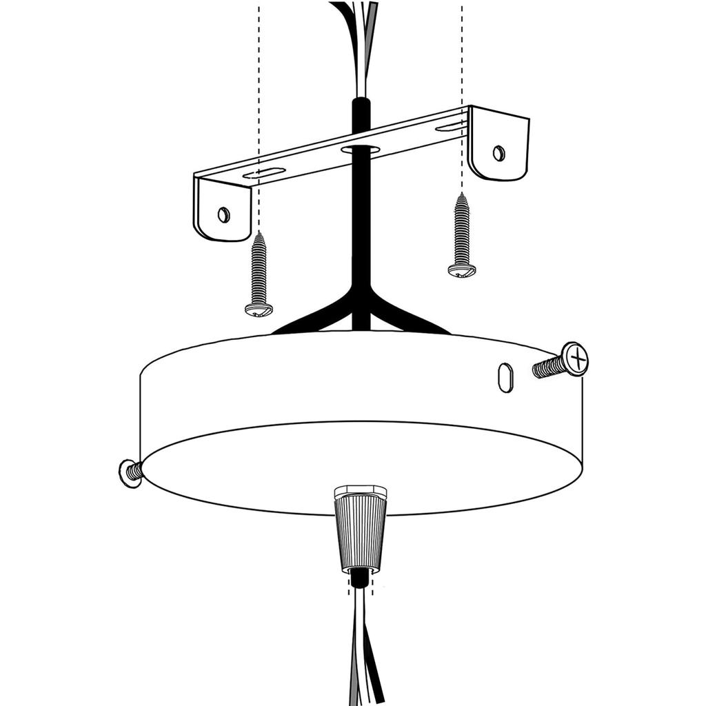 4.5-inch Square Light Fixture Universal Mounting Bracket 4pcs Set Silver and White