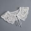 Removable Lace Doll Fake Collar Women Tie Ladies White Shawl Wrap Detachable Embroidered Lapel False Collar Clothes Accessory