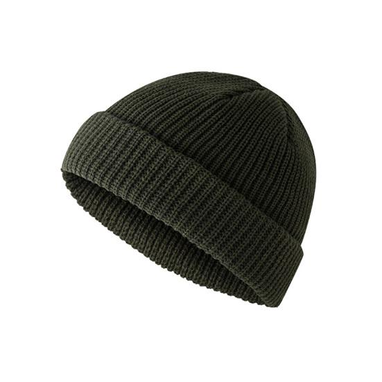 Men Women Solid Color Knitted Beanie Cap Warm Woolen Street Outdoor Sport Hat