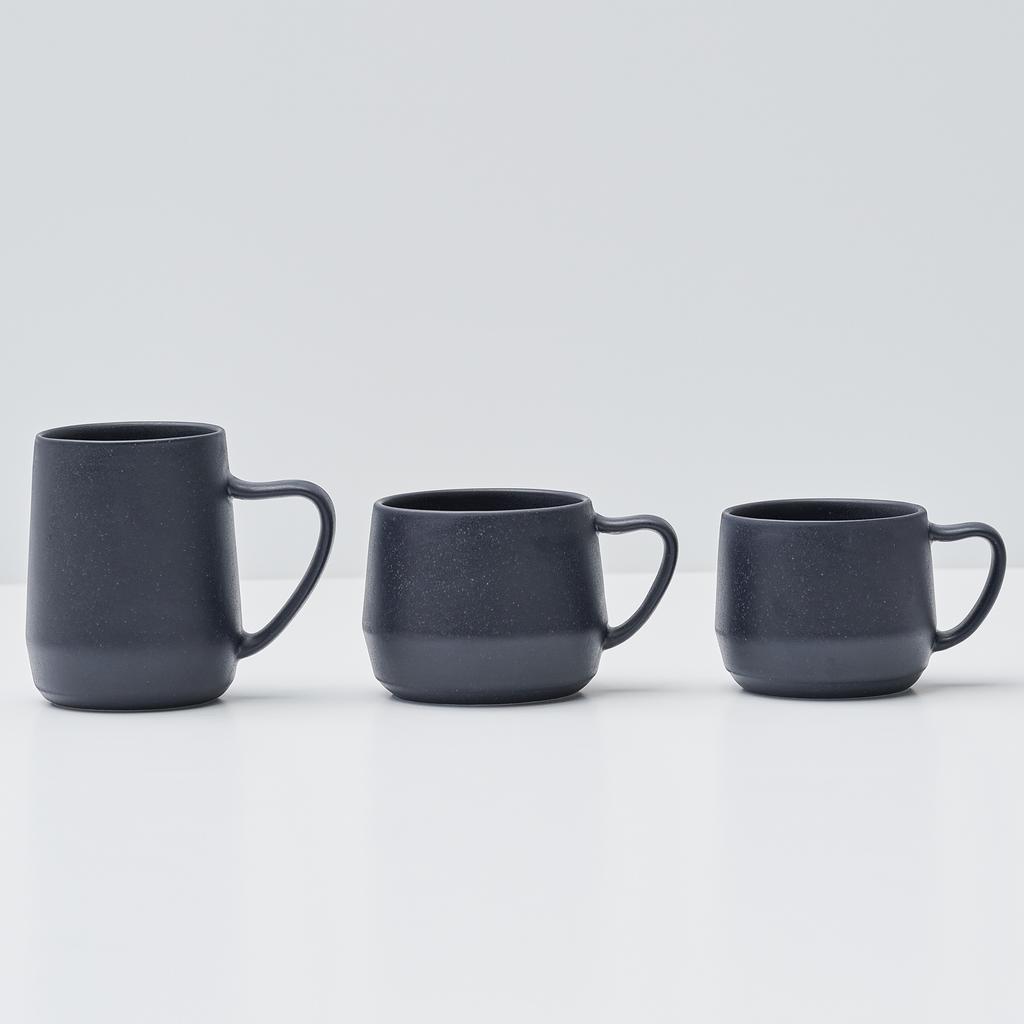 LASSIETTE ARI Ceramic Coffee & Mug Cup 3p Tableware Dishwasher Oven Safe Blue / White