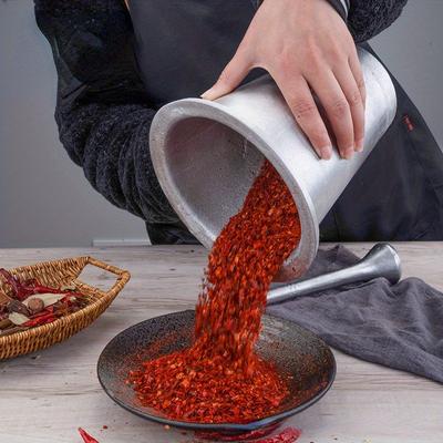 Old-fashioned Ring Bowl Aluminum Shakun Pounding Chili Noodles Pounding Garlic Masher Masher Pairs of Nest Large Stone