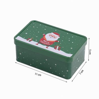 Boîte d'emballage en fer blanc pour bonbons de Noël, Boîte cadeau créative, Boîte de rangement en fer blanc de Noël