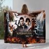 SPN Supernatural Dean Sam TV Flannel Blanket,Ultra Soft Warm Plush Throw for Home Bedroom Bed Sofa Cover Office Camping Picnic