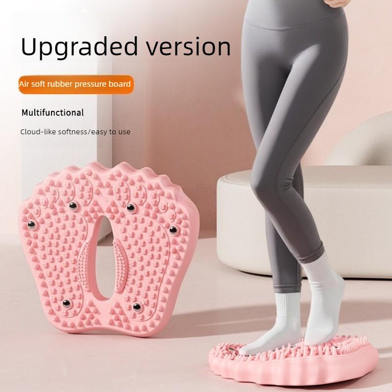 Anti-slip Acupressure Foot Massager Pad Inflatable Foot Massager Strong Suction Cups Foldable Portable Drainage Holes