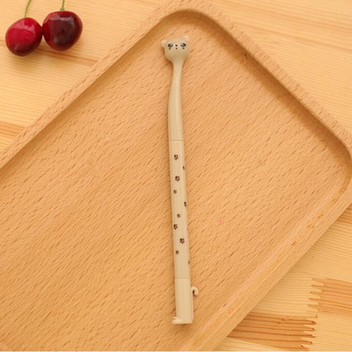 

1 шт. Канцелярские принадлежности корейские милые кавайные гелевые ручки для кошек для девочек кавайные офисные школьные принадлежности ручка креативные милые симпатичные милые Ink Color:Black