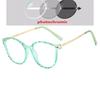 Metal Spring Leg Anti Blue Rays Oval Myopia Glasses With Prescription Women Men TR90 Nearsighted Glasses 0 -0.5 -0.75 To -6.0