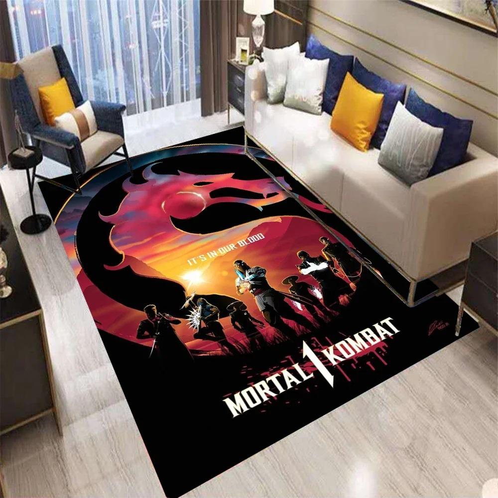 

Килим з принтом мультфільму MORTAL KOMBAT Нековзкий килим Килимки для йоги для вітальні Килимок для підлоги Килим з аніме Подарунок на день народження 40cmX60cm