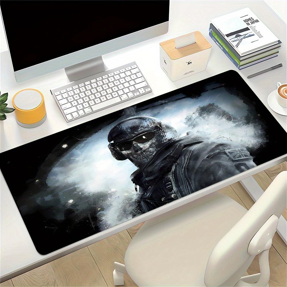 1pc Large Gaming Mouse Pad, UV Reactive Non-Slip Desk Mat, Washable PolyesterSoldier, Stealth, MaskedComputer Pad with Vibrant Game Machine