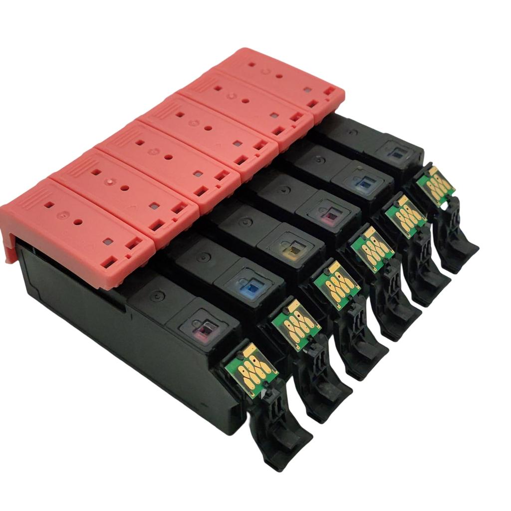 IC6CL70L 6 conjuntos para EPSON Tinta Compatível para Cartucho de Tinta Epson Compatível Chip EP IC instalado (cereja) cores, 7 peças (2 preto) modelos EP-315