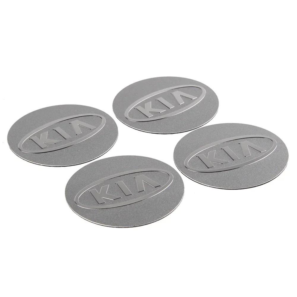 2026 Hot Car Sticker 56mm/60mm/65mm Car Wheel Center Hub Decal Stickers for KIA Sportage K2 K3 K5 K9 Rio Soul Sorento Ceed Pican