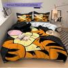 3pcs set Tigger1pc of quilt cover+2pcs of pillowcase, no core, print bedding, All Seasons Bedroom Setting046