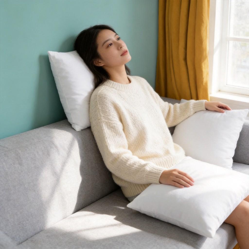 Hotel Style Square Pillow Insert With Thick Pp Cotton Filling For Bedroom Couch Lounge Decor