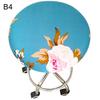 Seat Stool Round 30-45cm  Cover Floral Decor Printed Spandex  Chair