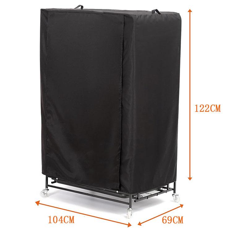 Outdoor Bird Cage Dust Cover Oxford Cloth Shade Waterproof Patio Birdcage Cover for Myna Cage Protector Black