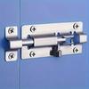 2pcs Durable Stainless Steel Slide Bolt Lock Set with Screws - Easy To Install Door & Window Security Latch for Home, Garden