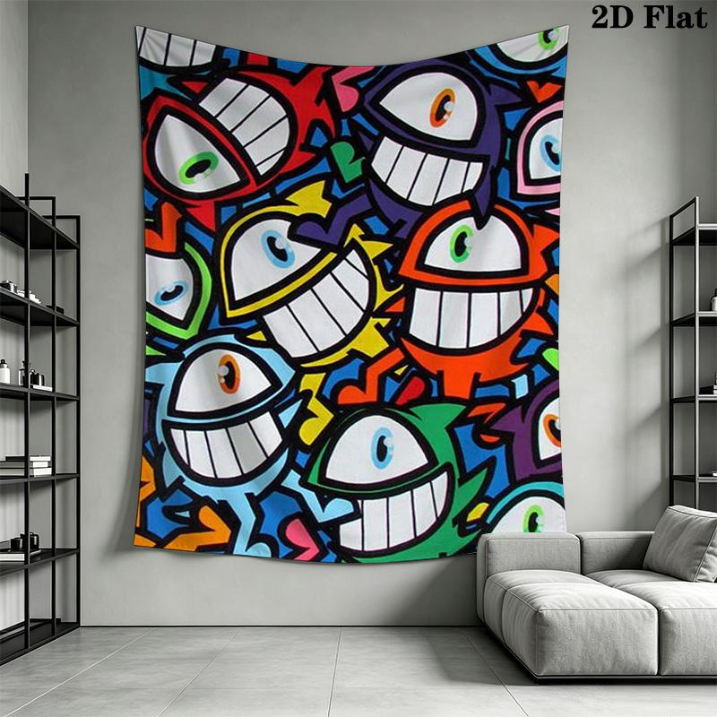 Quirky one-eyed monster Pattern Home Decor Tapestry, Wall Hanging, Decorative RV Wall Cloth.ZGT0914333