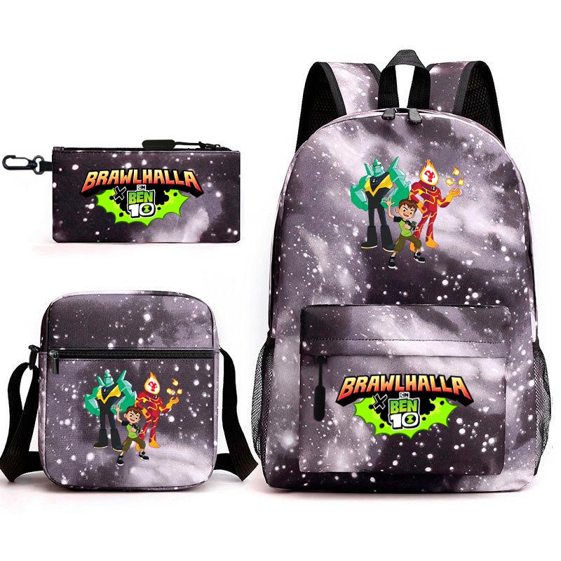Hacker Junior Trend Starry Sky School Bag Three-piece Set