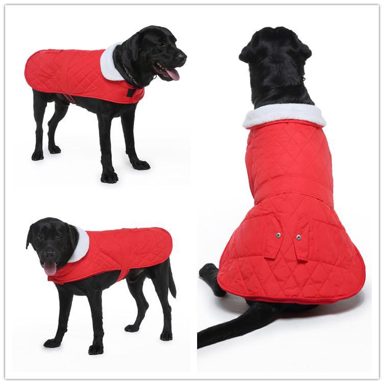 Meiqi Reflective Winter Jacket for Large Dogs - Pet Coat for Shiba Inu & Golden Retriever