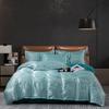2025 New European Light Luxury Jacquard Four-piece Set, Satin Silk Quilt Cover, Bed Sheet Single Double Four-piece Set
