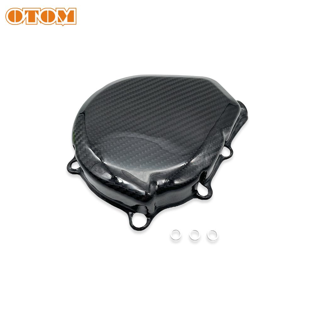For KTM 2024 Motorcycle Ignition Cover Carbon Fiber Magneto Guard HUSQVARNA GASGAS XCFW XWF FE ECF ES EWF 450 500 Ignition Cover