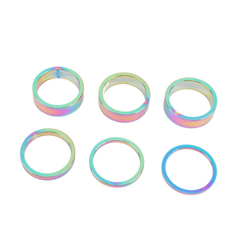 6PCS 2mm 3mm 5mm 10mm Bicycle Stem Spacers Bicycle Handlebar Stem Spacers  Bike Repair