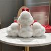 Hair Bow Rabbit Plush Keychain Soft Bag Hanging Pendant Accessory Plush Rabbit Keychain  Car