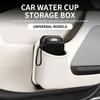 Car Door Cup Holder Storage Box - Multifunctional Car Tray with Phone Holder & Trash Bin, Vehicle Organizer Interior Accessories