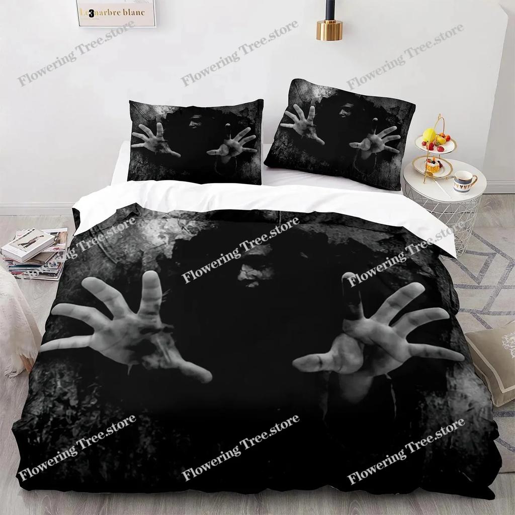 The Living Dead Bedding Set Single Twin Full Queen King Size Zombie Bed Set Aldult Kid Bedroom Duvetcover Sets 3D Anime