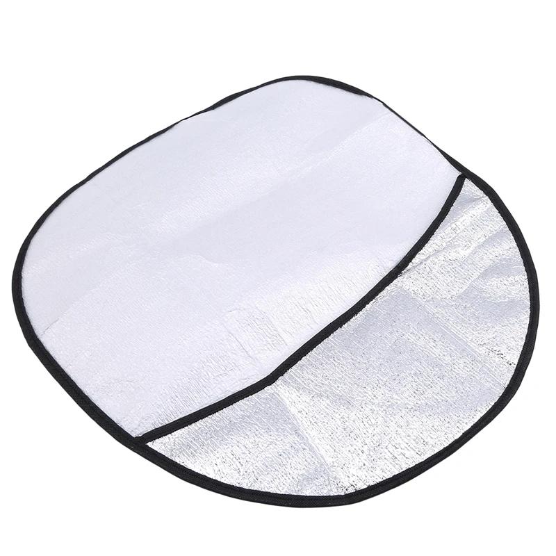 

Car Steering Wheel Sun Shade, Double Thick Sun Protection, Foldable Anti UV Silver Cover, Essential Car Supplies for Summer