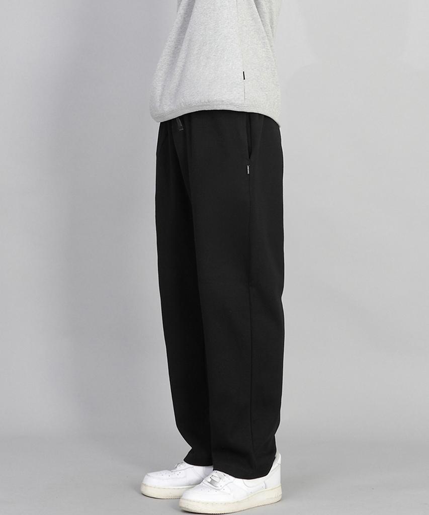 Seinteukeulu Plain Wide Sweatpants Swp-372 Black