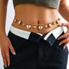 Big Small Heart Pendant Waist Chain Body Chains Waist Belt Chain Summer Beach Waist Body Chain Jewelry for Women Girl