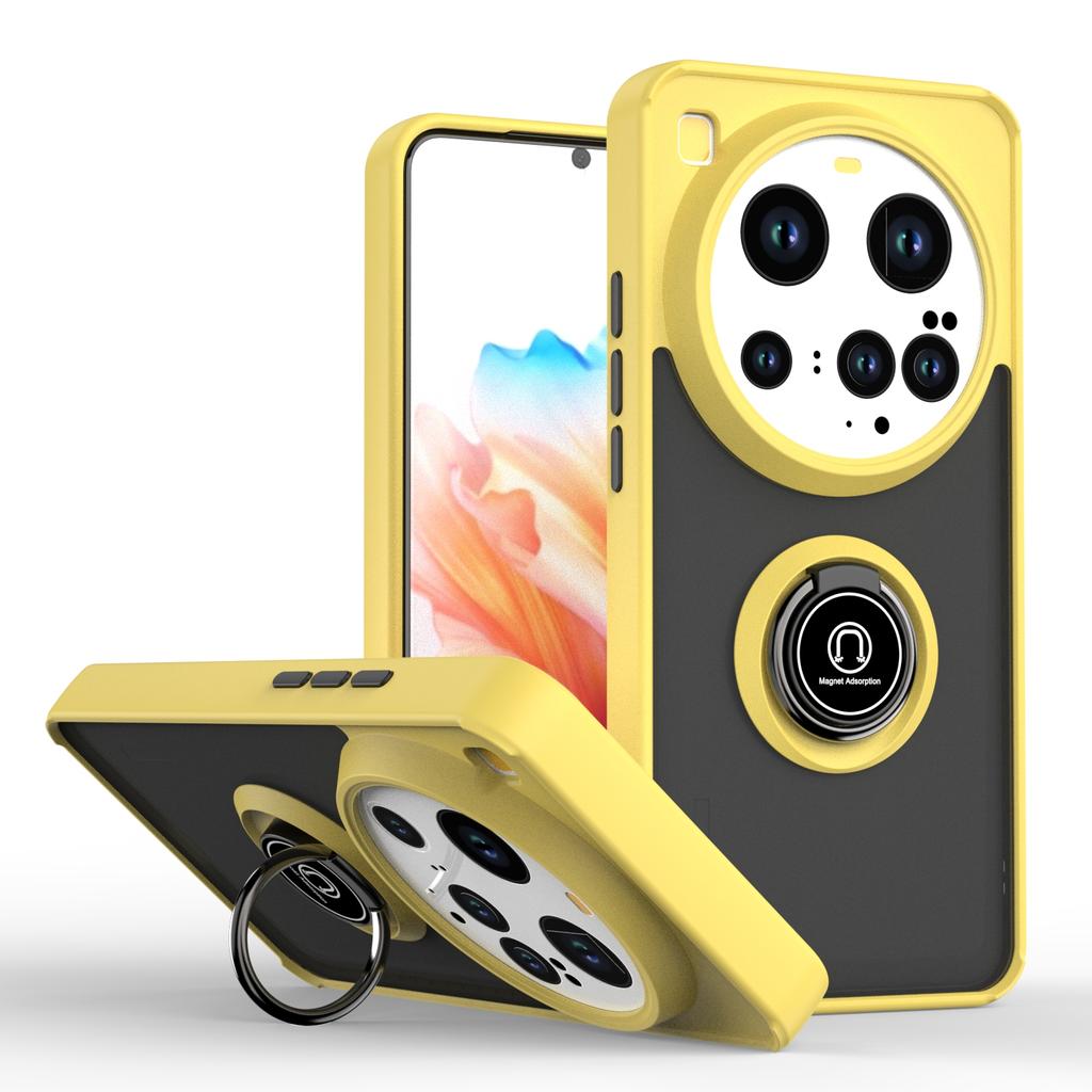 Armor Matte Case For Xiaomi 15 Ultra 5G Cover Ring Magnetic Stand Holder Shockproof Coque Fundas