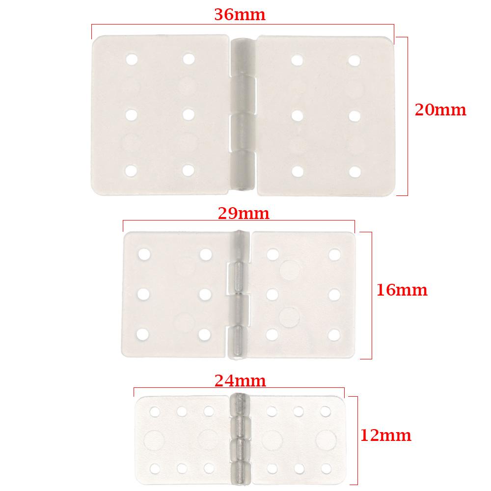 10Pcs Nylon Pinned Hinge for RC Airplane Aileron Connection RC Airplane Parts 3 Sizes Aeromodelling Model DIY toy Accessories