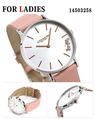 COACH Pair of Charles 41mm and Perry 36mm Watches with Leather Straps, Models 14602436 and 14503258, for Men and Women [Parallel Import]