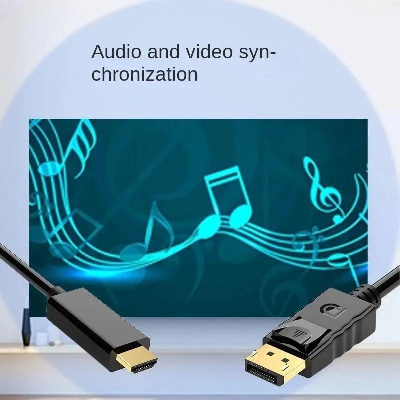 DP To HDMI-compatible Cable Adapter Male To Female For HP/DELL Laptop PC Display Port To 1080P HDMI-compatible Cord Converter