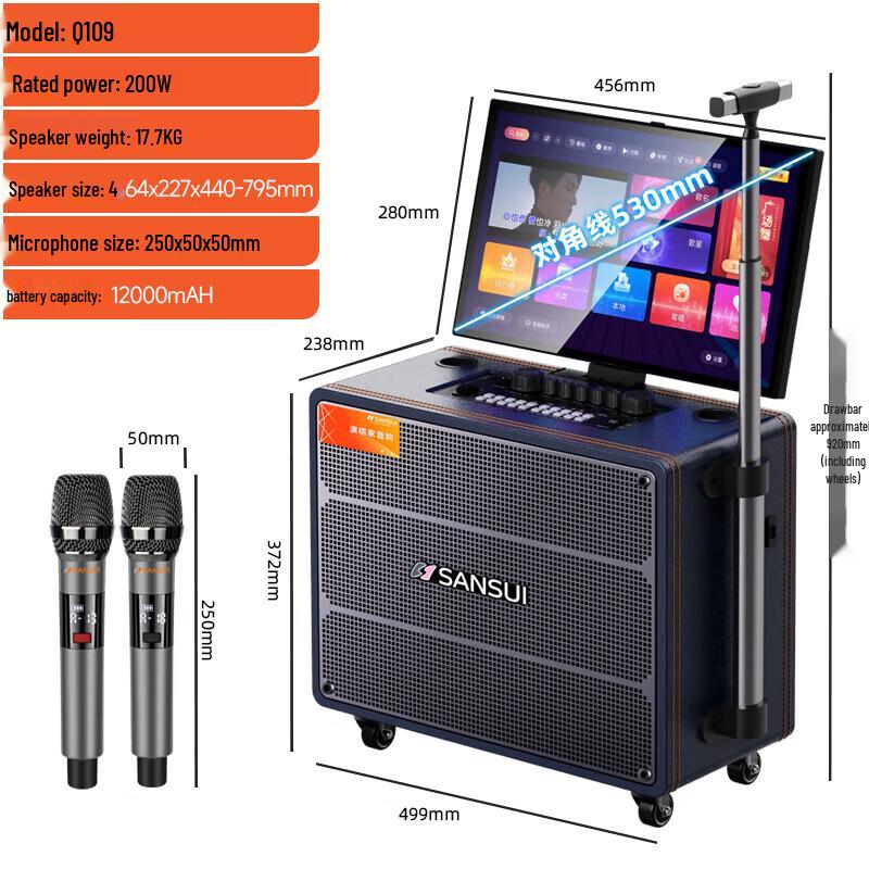 Shanshui Singer Q109 Portable KTV Speaker with Display