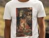 Ramen Cat T-shirt: Japanese Ukiyo-e Manga Art, 100% Cotton