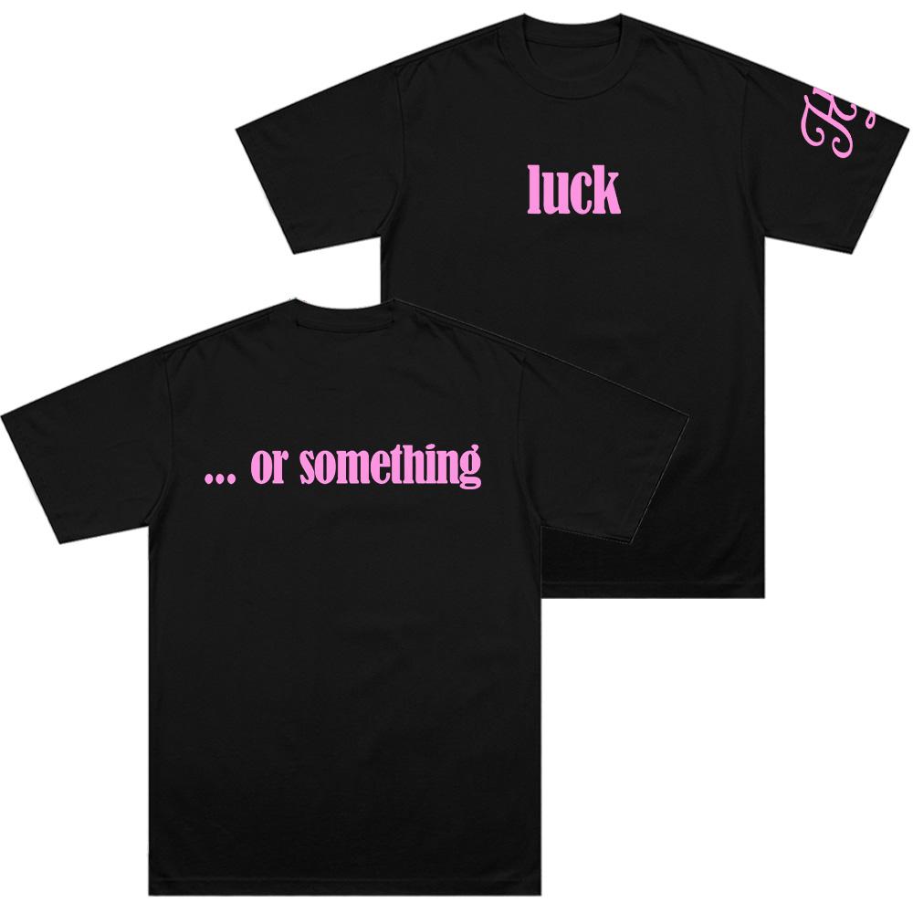Luck … or Something Tee Hilary Duff Merch T-shirt Men Women Fashion Aesthetics Short Sleeve Top Summer Casual Y2K Cotton T-shirt