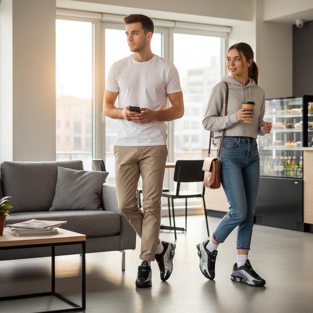 Nike Shox R4 Metalická Stříbrná Černá Unisex Tenisky HQ1988-007