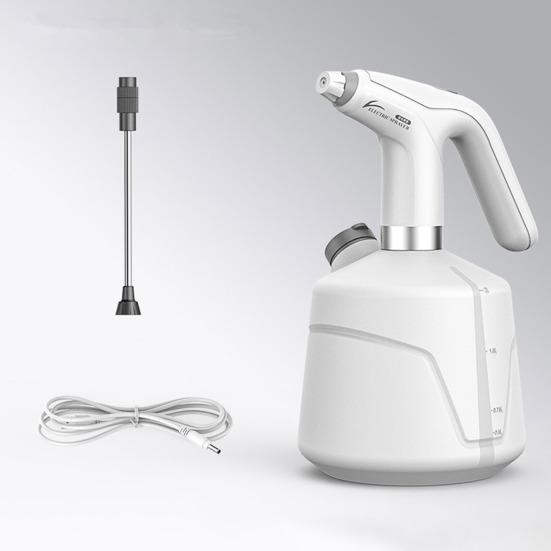 2L Electric Spray Bottle USB Rechargeable Garden Sprayer with Nozzle Multi-function Spray Bottle with Battery Indicator for Watering Disinfection