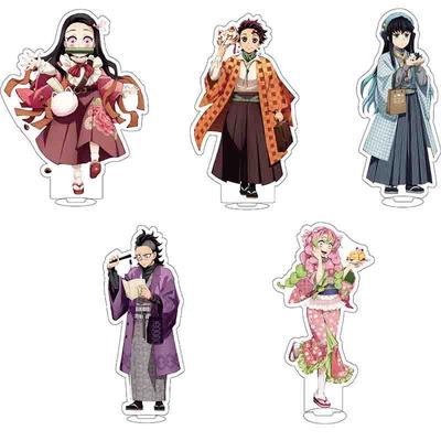 Anime Hashibira Inosuke Nezuko Kamado Tanjirou Acrylic Stand Anime Rengoku Kyoujurou Figure Model Cosplay Toy