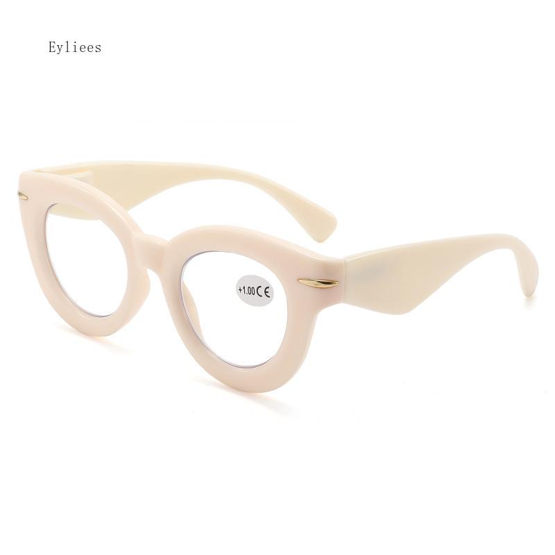 

Women s Cat Eye Reading Glasses Retro Anti Blue Light Presbyopic Eyeglasses Fashion Printing Hyperopia Diopter +1.5 óculos 4