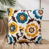 Pastoral Style Flower Pattern Pillowcase Embroidered Flower Cushion Cover  Living Room/Office